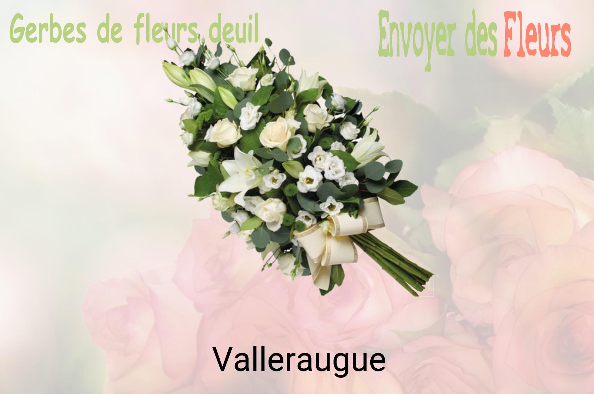 Gerbe de fleurs de deuil livrée à Valleraugue